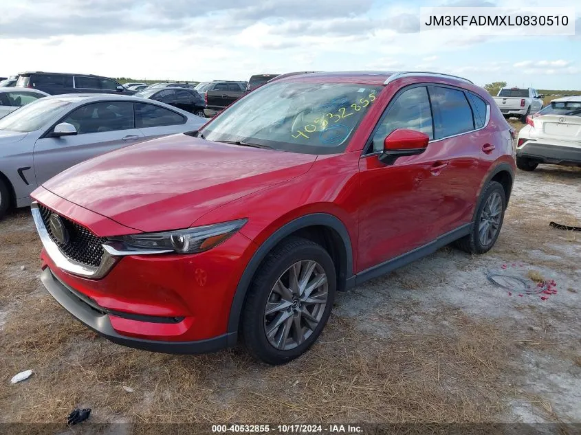 2020 Mazda Cx-5 Grand Touring VIN: JM3KFADMXL0830510 Lot: 40532855