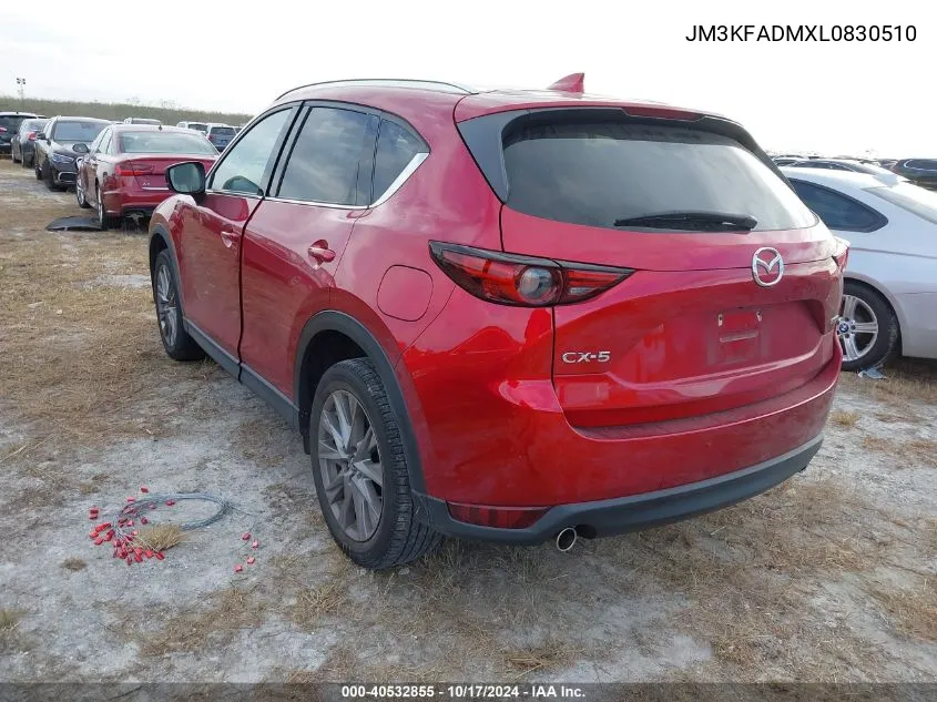 2020 Mazda Cx-5 Grand Touring VIN: JM3KFADMXL0830510 Lot: 40532855