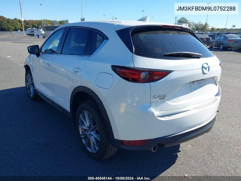 2020 Mazda Cx-5 Grand Touring VIN: JM3KFBDM9L0752288 Lot: 40545144