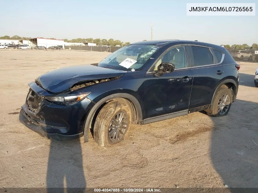 2020 Mazda Cx-5 Touring VIN: JM3KFACM6L0726565 Lot: 40547885