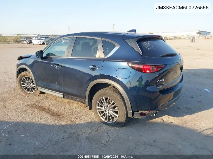 2020 Mazda Cx-5 Touring VIN: JM3KFACM6L0726565 Lot: 40547885