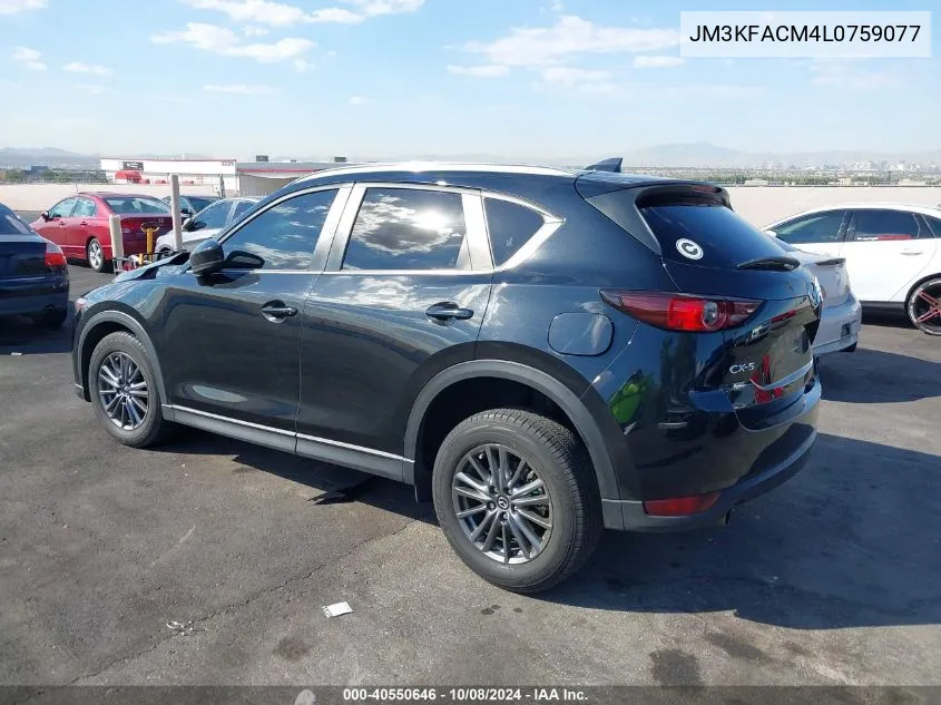 2020 Mazda Cx-5 Touring VIN: JM3KFACM4L0759077 Lot: 40550646