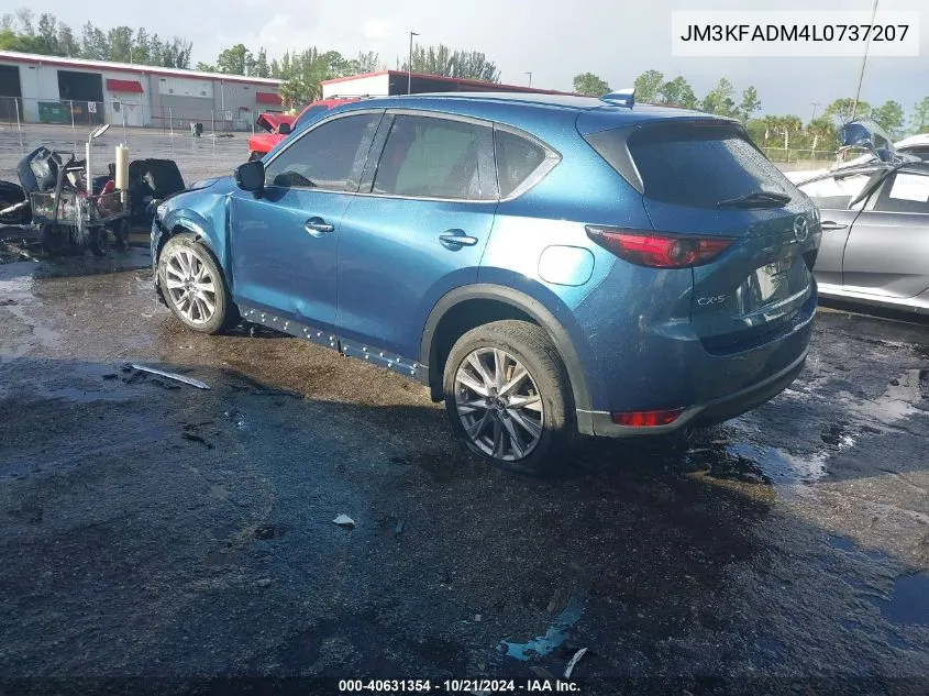 2020 Mazda Cx-5 Grand Touring VIN: JM3KFADM4L0737207 Lot: 40631354