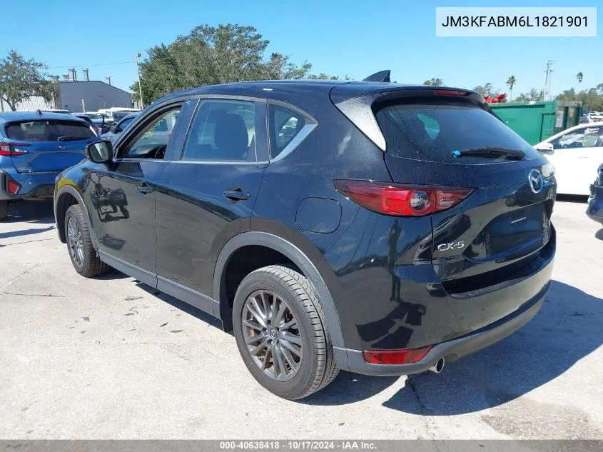 2020 Mazda Cx-5 Sport VIN: JM3KFABM6L1821901 Lot: 40638418