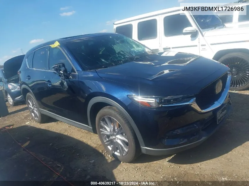 2020 Mazda Cx-5 Grand Touring VIN: JM3KFBDMXL1726986 Lot: 40639217