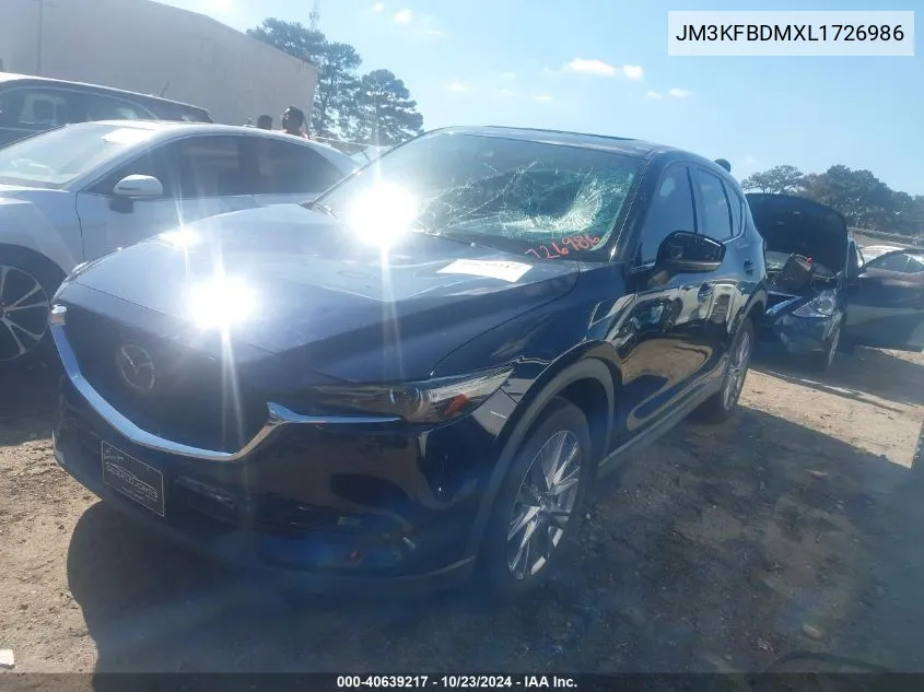 2020 Mazda Cx-5 Grand Touring VIN: JM3KFBDMXL1726986 Lot: 40639217