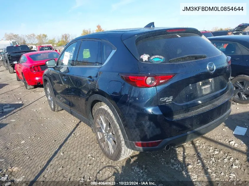 2020 Mazda Cx-5 Grand Touring VIN: JM3KFBDM0L0854644 Lot: 40640623