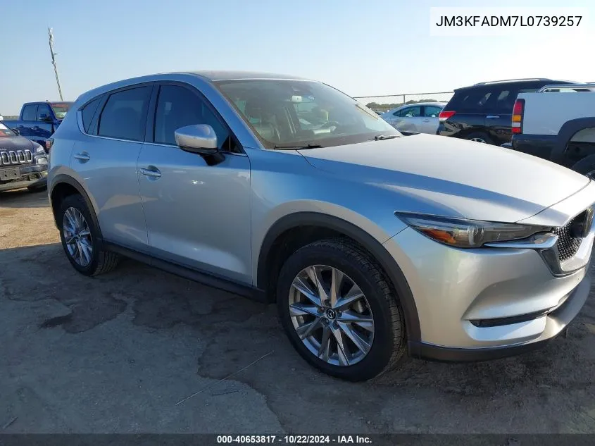 2020 Mazda Cx-5 Grand Touring VIN: JM3KFADM7L0739257 Lot: 40653817