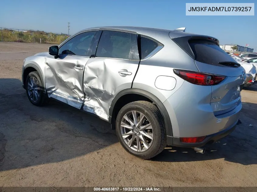 2020 Mazda Cx-5 Grand Touring VIN: JM3KFADM7L0739257 Lot: 40653817