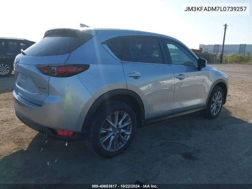 2020 Mazda Cx-5 Grand Touring VIN: JM3KFADM7L0739257 Lot: 40653817