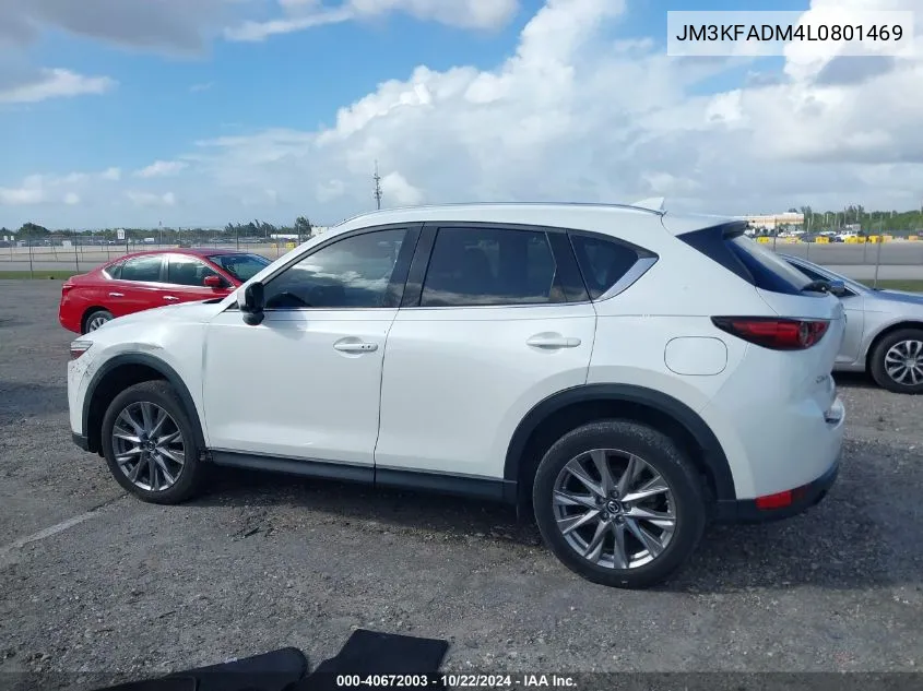 2020 Mazda Cx-5 Grand Touring VIN: JM3KFADM4L0801469 Lot: 40672003