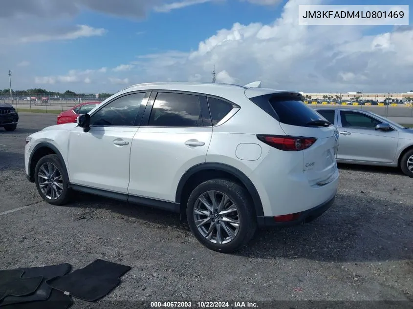 2020 Mazda Cx-5 Grand Touring VIN: JM3KFADM4L0801469 Lot: 40672003