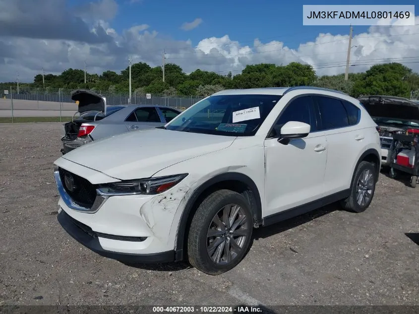 2020 Mazda Cx-5 Grand Touring VIN: JM3KFADM4L0801469 Lot: 40672003