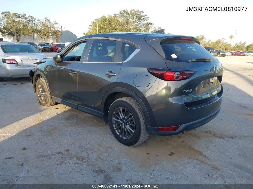 2020 Mazda Cx-5 Touring VIN: JM3KFACM0L0810977 Lot: 40692141