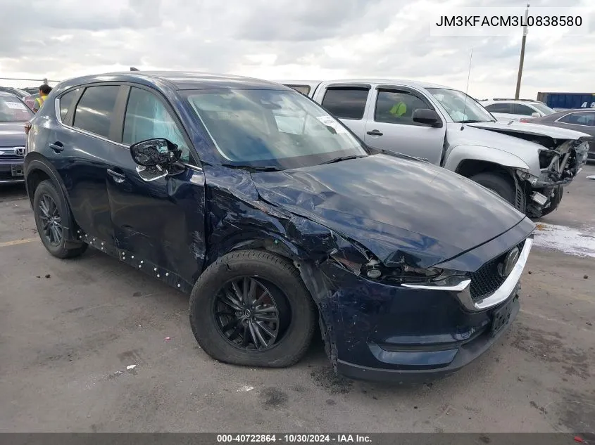 2020 Mazda Cx-5 Touring VIN: JM3KFACM3L0838580 Lot: 40722864