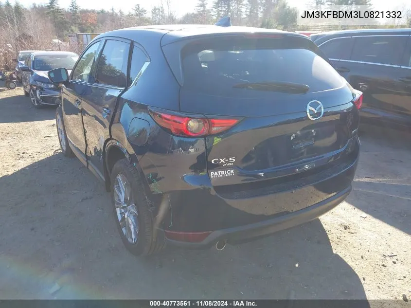 2020 Mazda Cx-5 Grand Touring VIN: JM3KFBDM3L0821332 Lot: 40773561