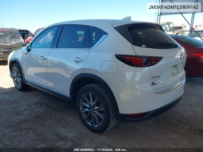 2020 Mazda Cx-5 Grand Touring VIN: JM3KFADM1L0809142 Lot: 40868523