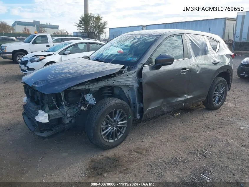 2020 Mazda Cx-5 Touring VIN: JM3KFACM3L0769650 Lot: 40870006