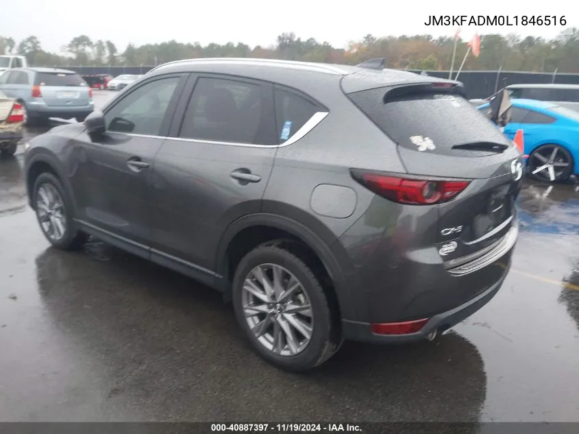 2020 Mazda Cx-5 Grand Touring VIN: JM3KFADM0L1846516 Lot: 40887397