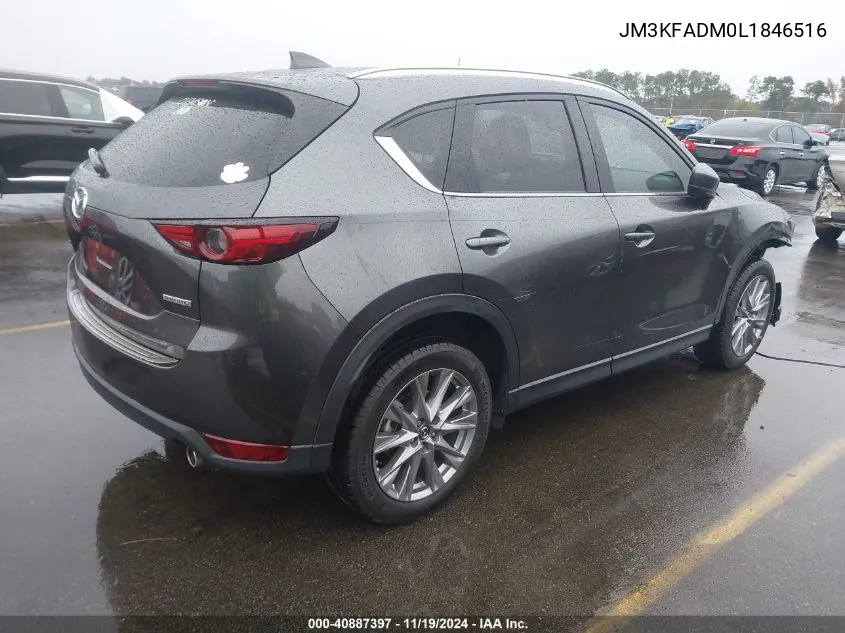 2020 Mazda Cx-5 Grand Touring VIN: JM3KFADM0L1846516 Lot: 40887397