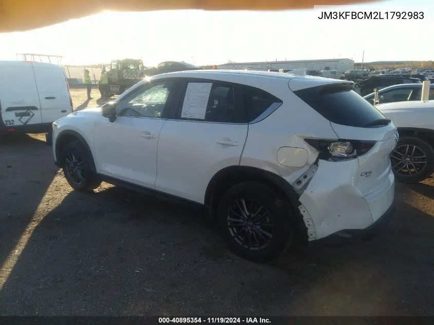 2020 Mazda Cx-5 Touring VIN: JM3KFBCM2L1792983 Lot: 40895354