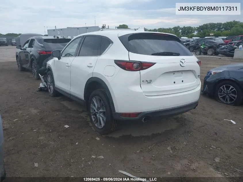 2021 Mazda Cx-5 VIN: JM3KFBDY8M0117311 Lot: 12069425