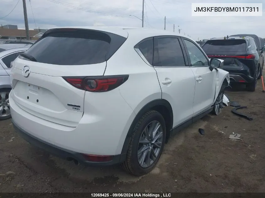 2021 Mazda Cx-5 VIN: JM3KFBDY8M0117311 Lot: 12069425