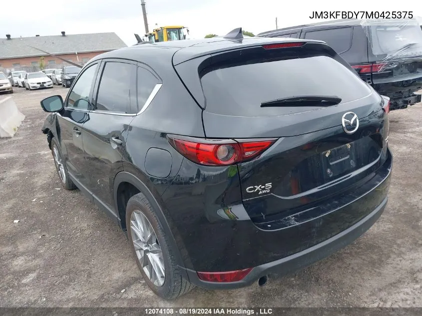 2021 Mazda Cx-5 Gt VIN: JM3KFBDY7M0425375 Lot: 12074108