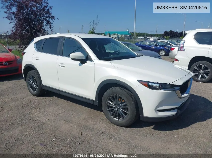 2021 Mazda Cx-5 VIN: JM3KFBBL8M0420516 Lot: 12079649