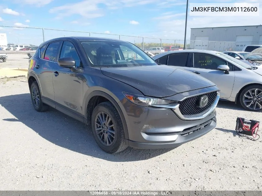 2021 Mazda Cx-5 VIN: JM3KFBCM3M0112600 Lot: 12096658