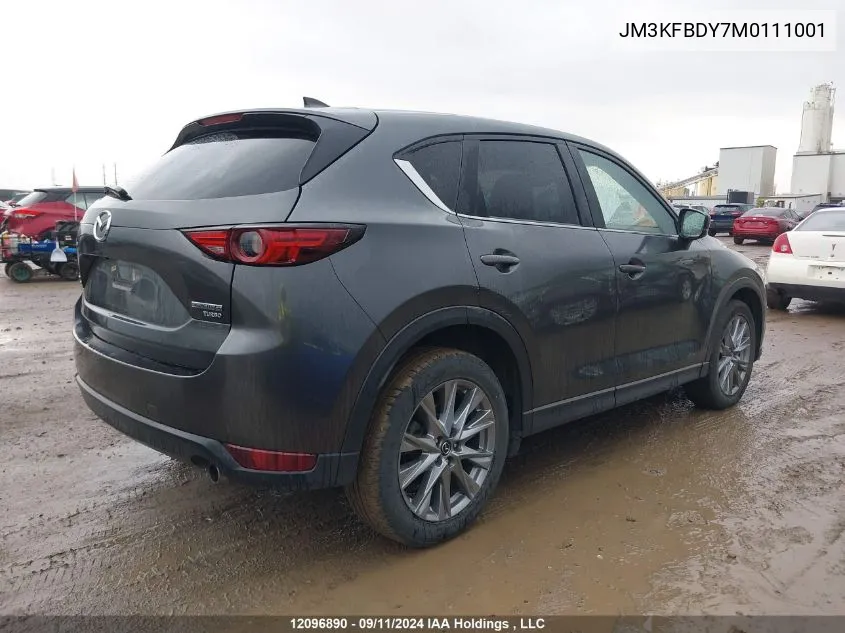 2021 Mazda Cx-5 VIN: JM3KFBDY7M0111001 Lot: 12096890