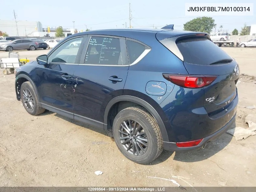 JM3KFBBL7M0100314 2021 Mazda Cx-5 Sport