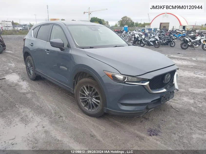 2021 Mazda Cx-5 VIN: JM3KFBCM9M0120944 Lot: 12106613