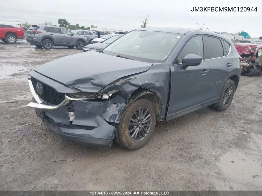 2021 Mazda Cx-5 VIN: JM3KFBCM9M0120944 Lot: 12106613