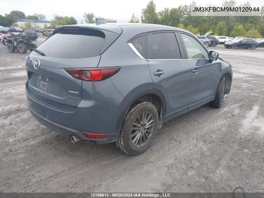 2021 Mazda Cx-5 VIN: JM3KFBCM9M0120944 Lot: 12106613