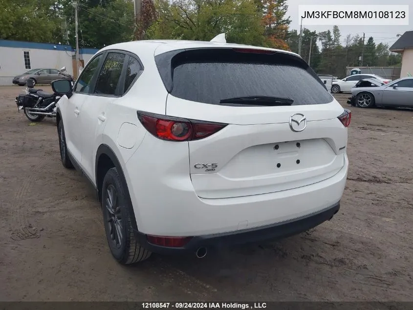 2021 Mazda Cx-5 Touring VIN: JM3KFBCM8M0108123 Lot: 12108547