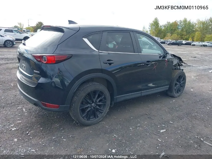 2021 Mazda Cx-5 VIN: JM3KFBCM0M0110965 Lot: 12119036