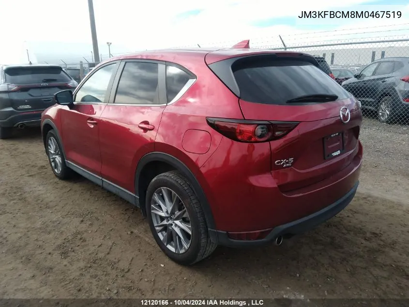 2021 Mazda Cx-5 VIN: JM3KFBCM8M0467519 Lot: 12120166