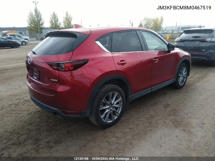 2021 Mazda Cx-5 VIN: JM3KFBCM8M0467519 Lot: 12120166