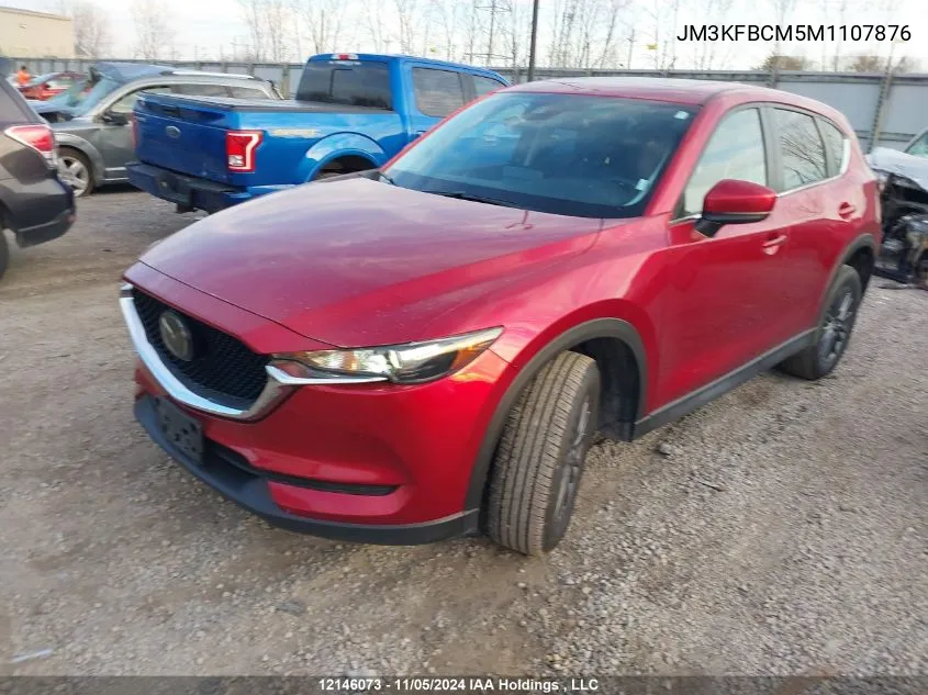 2021 Mazda Cx-5 VIN: JM3KFBCM5M1107876 Lot: 12146073