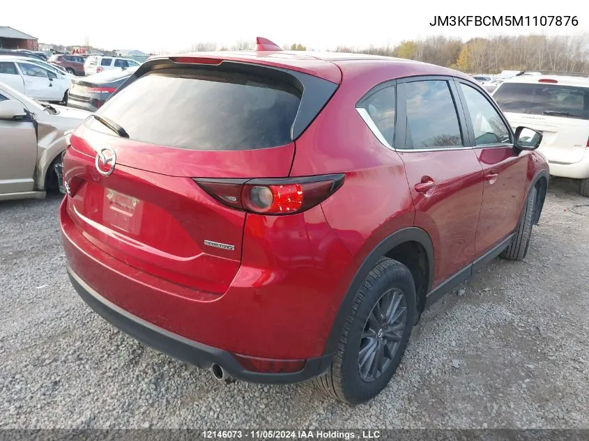 2021 Mazda Cx-5 VIN: JM3KFBCM5M1107876 Lot: 12146073