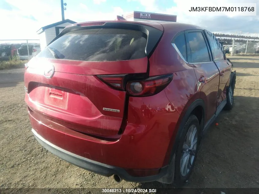 2021 Mazda Cx-5 Grand Touring VIN: JM3KFBDM7M0118768 Lot: 30048213