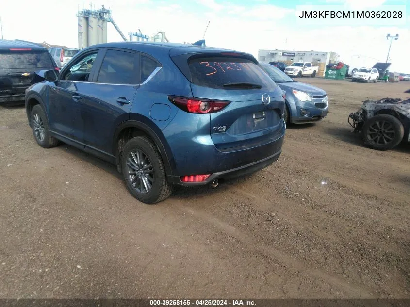 2021 Mazda Cx-5 Touring VIN: JM3KFBCM1M0362028 Lot: 39258155