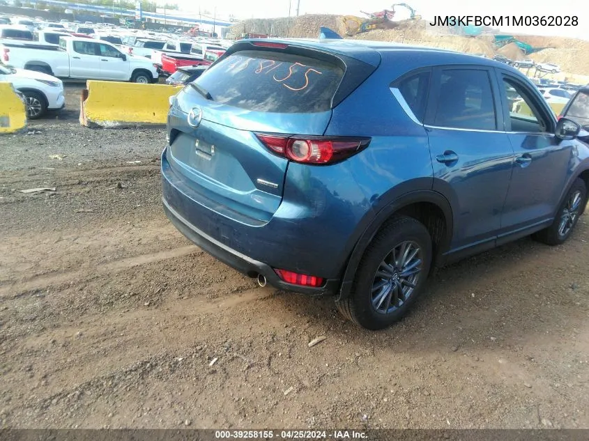 2021 Mazda Cx-5 Touring VIN: JM3KFBCM1M0362028 Lot: 39258155