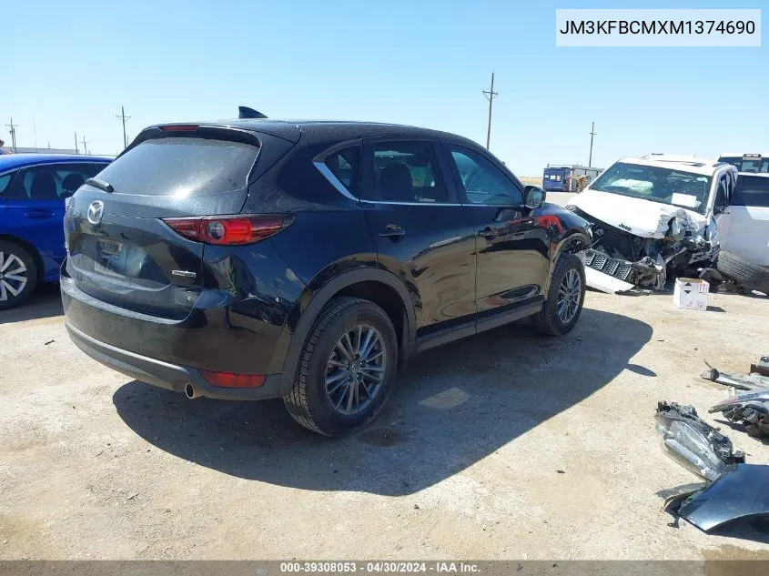 2021 Mazda Cx-5 Touring VIN: JM3KFBCMXM1374690 Lot: 39308053