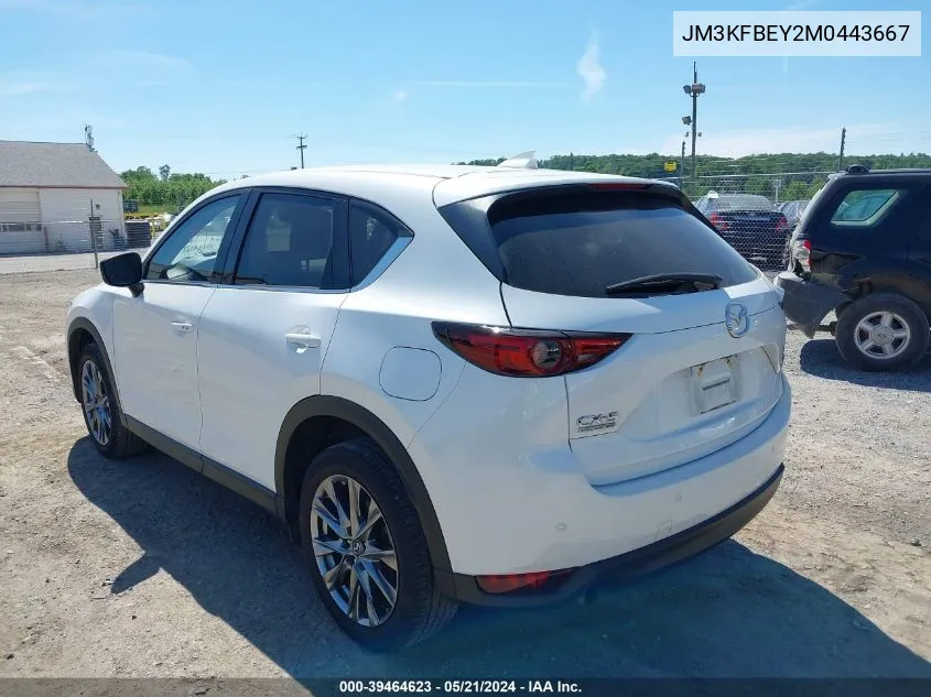 2021 Mazda Cx-5 Signature VIN: JM3KFBEY2M0443667 Lot: 39464623