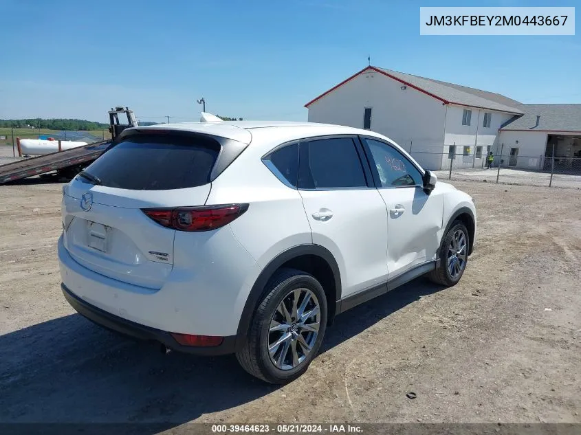 2021 Mazda Cx-5 Signature VIN: JM3KFBEY2M0443667 Lot: 39464623