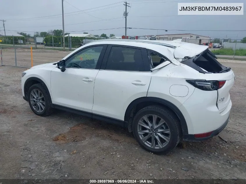 2021 Mazda Cx-5 Grand Touring VIN: JM3KFBDM7M0483967 Lot: 39597969