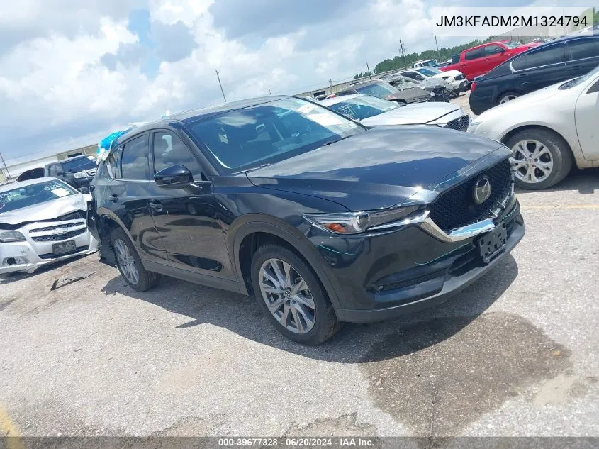 2021 Mazda Cx-5 Grand Touring VIN: JM3KFADM2M1324794 Lot: 39677328