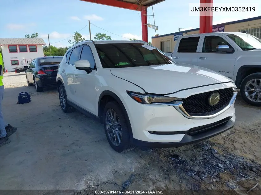 2021 Mazda Cx-5 Signature VIN: JM3KFBEYXM0352419 Lot: 39701416